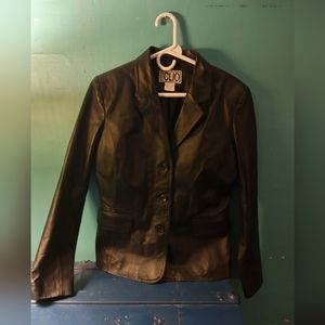 Vintage CLIO leather jacketv